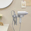 Soporte secador pelo acero inox pared para plancha y rizador