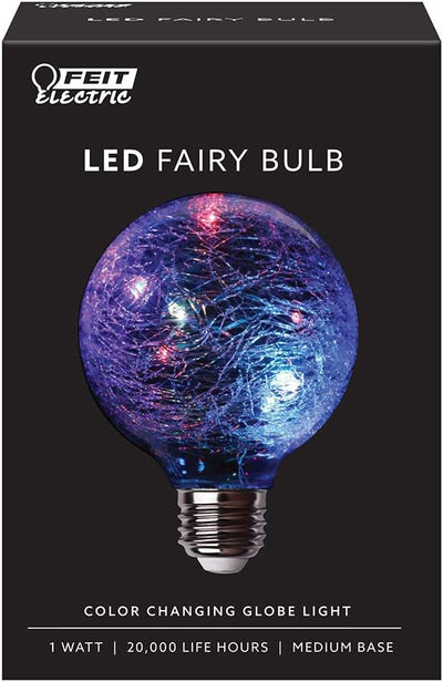 Bombilla LED decorativa G25 vidrio agrietado RGB