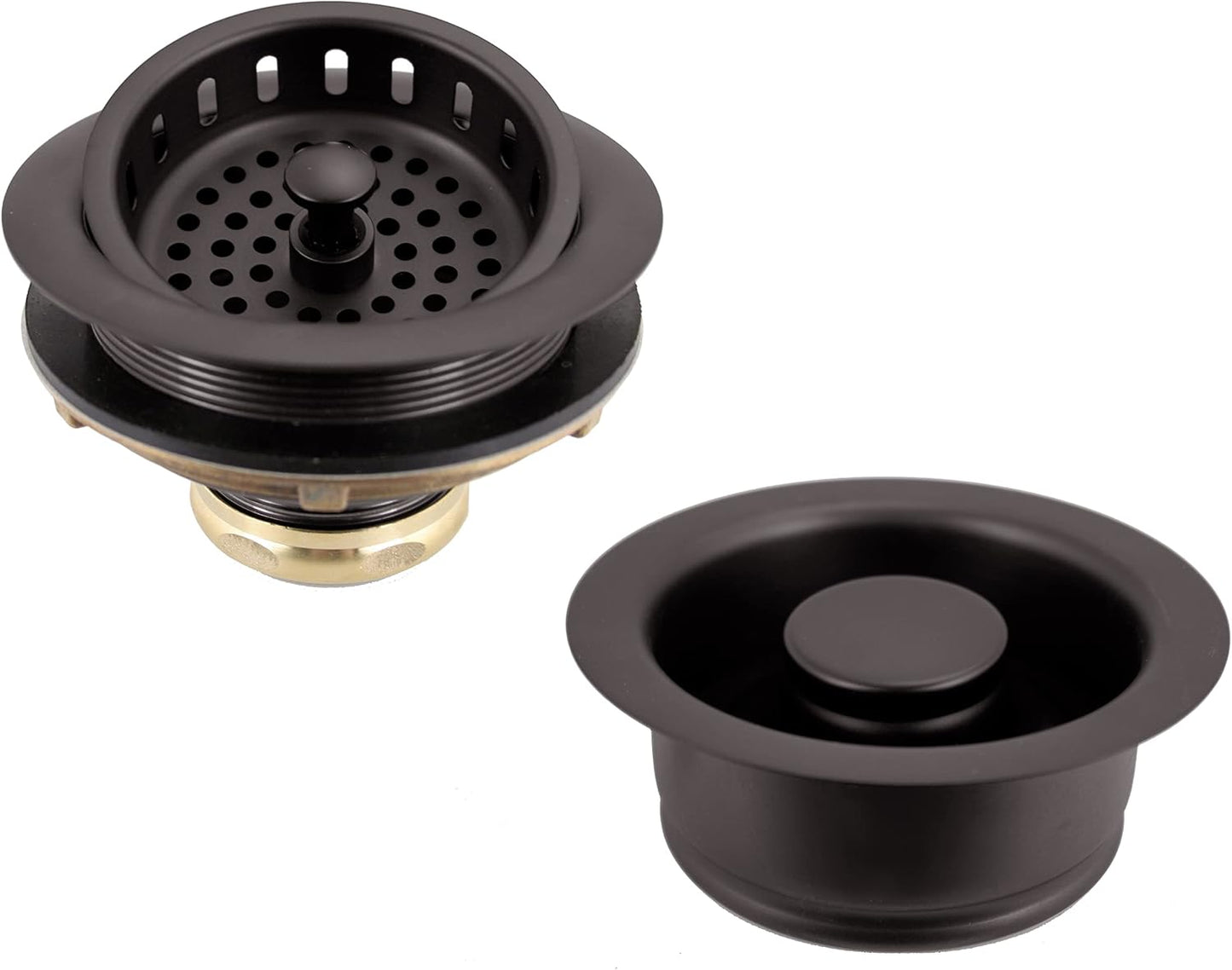 Colador cocina estilo poste 4-1/4 con brida bronce frotado