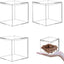 Caja acrílico transparente cuadrada con tapa para dulces