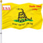Bandera Gadsden 3x5" doble cara exteriores con ojales latón