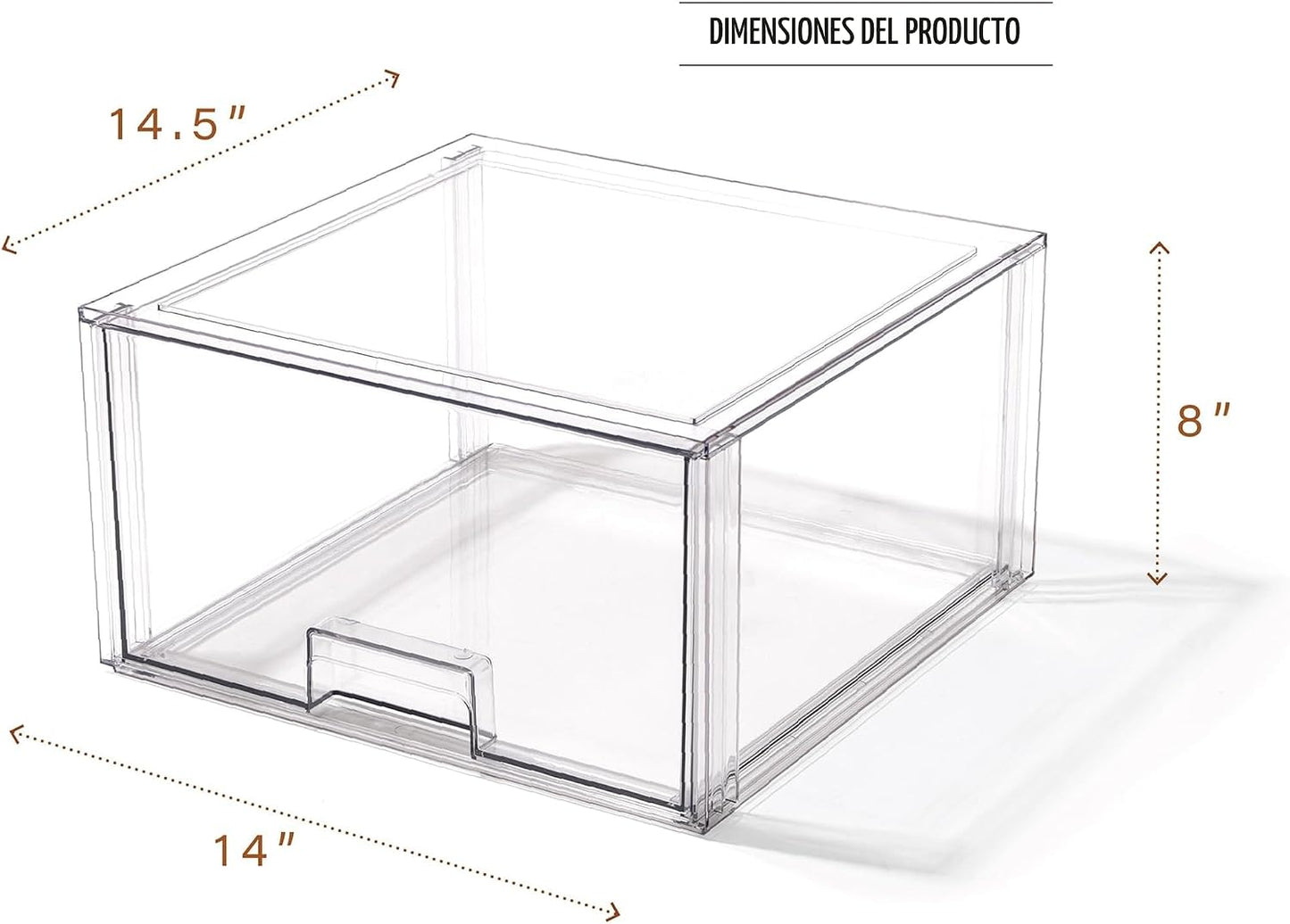 Cajones apilables transparentes THE CRATE COLLECTION