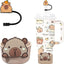 Funda Copa Capybara con Tapa Silicona 2 Unidades