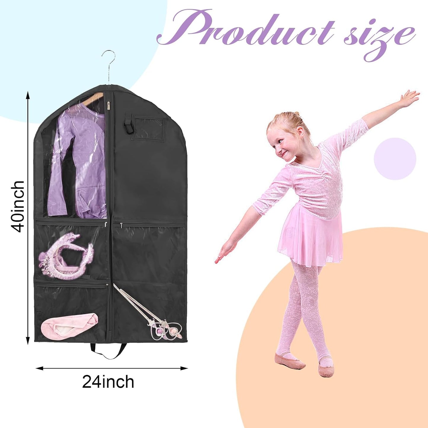 2 Bolsas Ropa Baile 40" para Bailarines