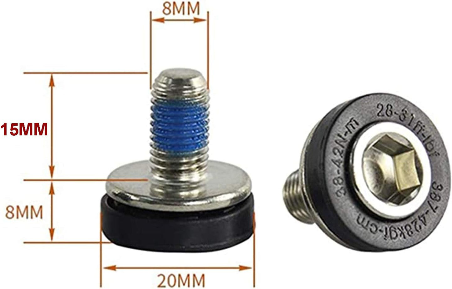 Tornillos brazo manivela bicicleta 0.315pulg 10uds