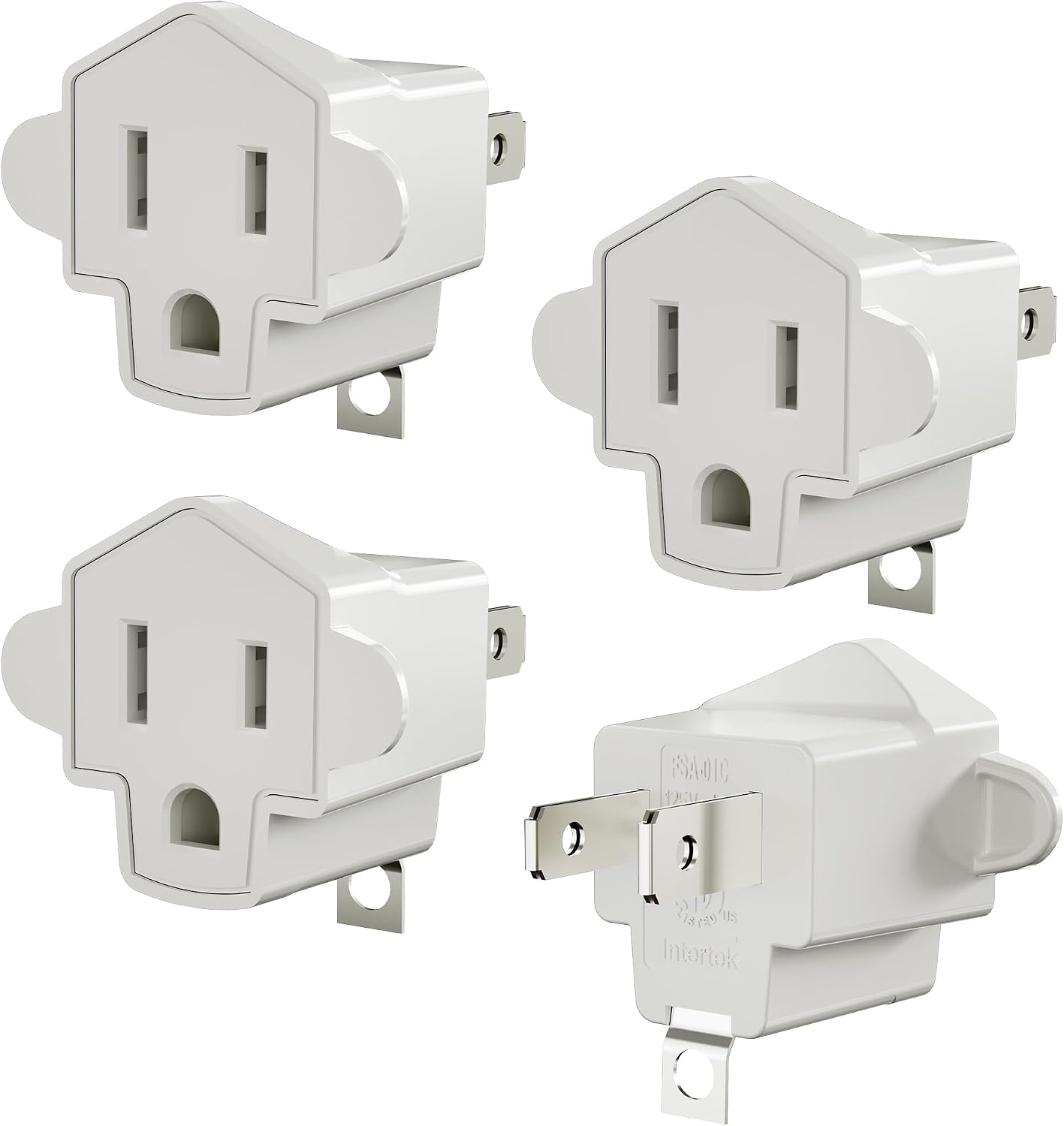 Adaptador 3 clavijas a 2 clavijas ETL con tierra