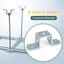Soporte conector U 5 agujeros perno 1-5/8" 4 pzas