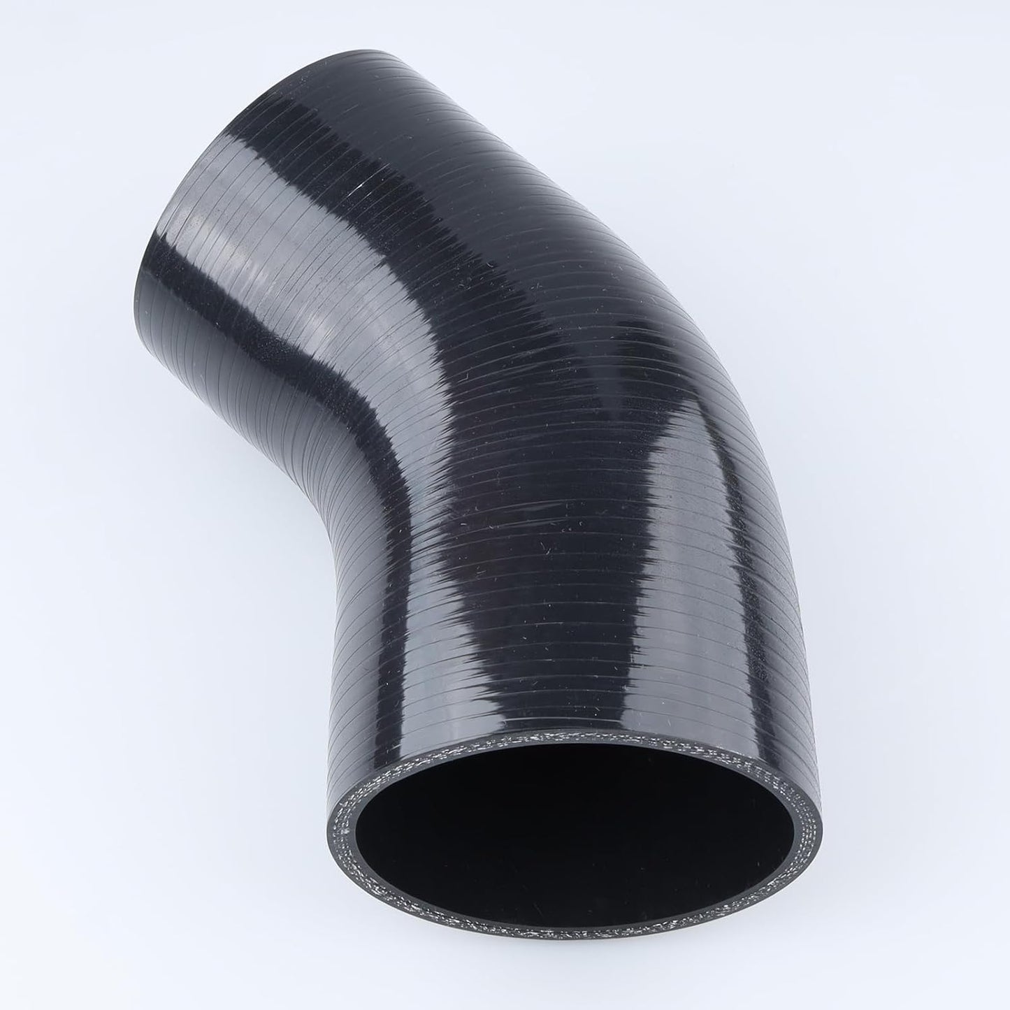 Acoplador reductor codo 45 grados manguera silicona