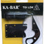 Cuchillo hoja fija 1.6pulg 9cr18 mango negro