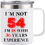 Taza café 12oz color blanco regalo cumpleaños 54 años