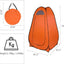 Tienda campaña desplegable para ducha vestuario camping