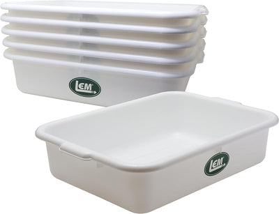 Contenedor para carne plástico HDPE blanco set 6