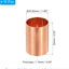 Acopladores cobre 1-1/4" sin soldadura 10 pzas