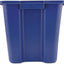Cubo reciclaje apilable 14gal azul interiores exteriores