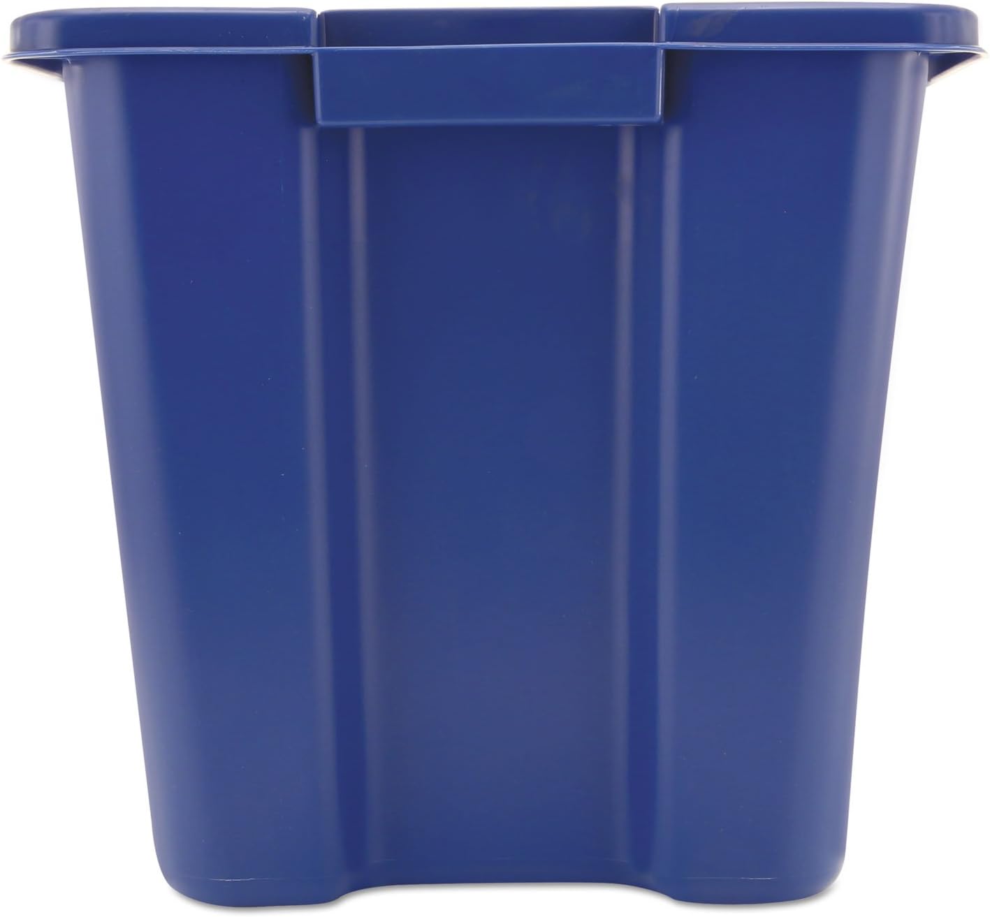 Cubo reciclaje apilable 14gal azul interiores exteriores