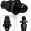 Adaptador 6AN a 3/8" aluminio negro 2 Pzas