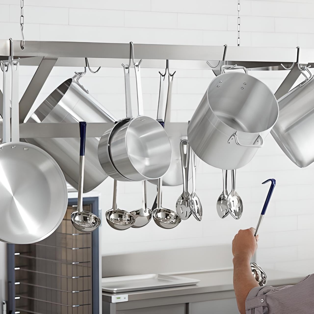 6 Ganchos Acero Inox para Cocina Comercial