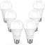6 Pzas Bombillas LED A19 Sensor 1100lm Blanco Suave E26