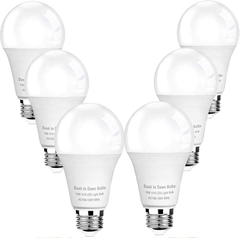 6 Pzas Bombillas LED A19 Sensor 1100lm Blanco Suave E26