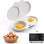 Olla Huevos Microondas Antiadherente 2 Cavidades Tapa