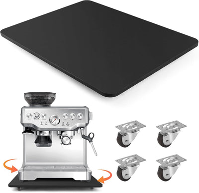 Bandeja deslizante cafetera con ruedas 12.5x16" negro
