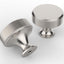 20 Pomas Níquel Satinado 1.2" Redondos para Cajones Cocina