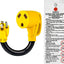 Adaptador corriente RV 12pulg 30A 125V