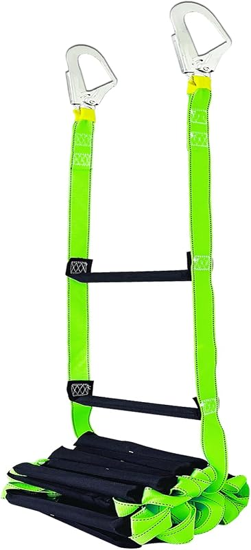 Escalera de emergencia 33.1ft con 2 ganchos para 3-5 pisos