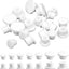 Tapones silicona sal pimienta 21uds redondos transparentes cocina