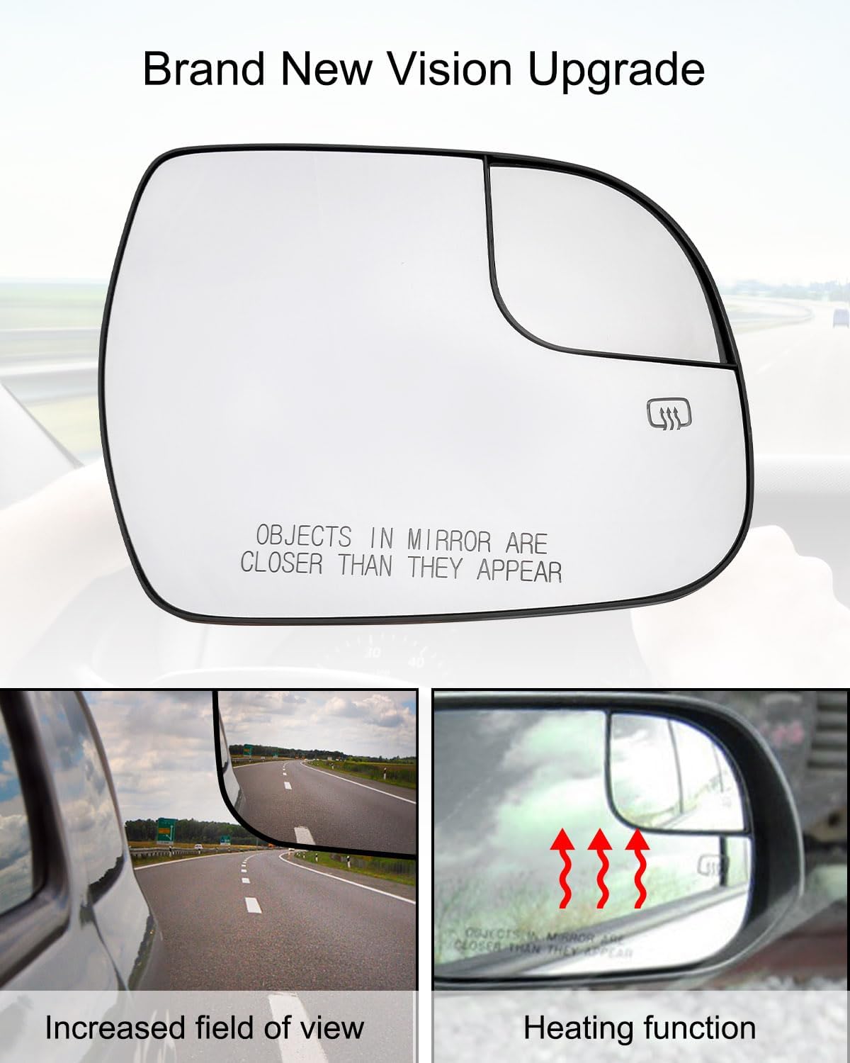 Espejo lateral calentado Toyota Sienna 14-20