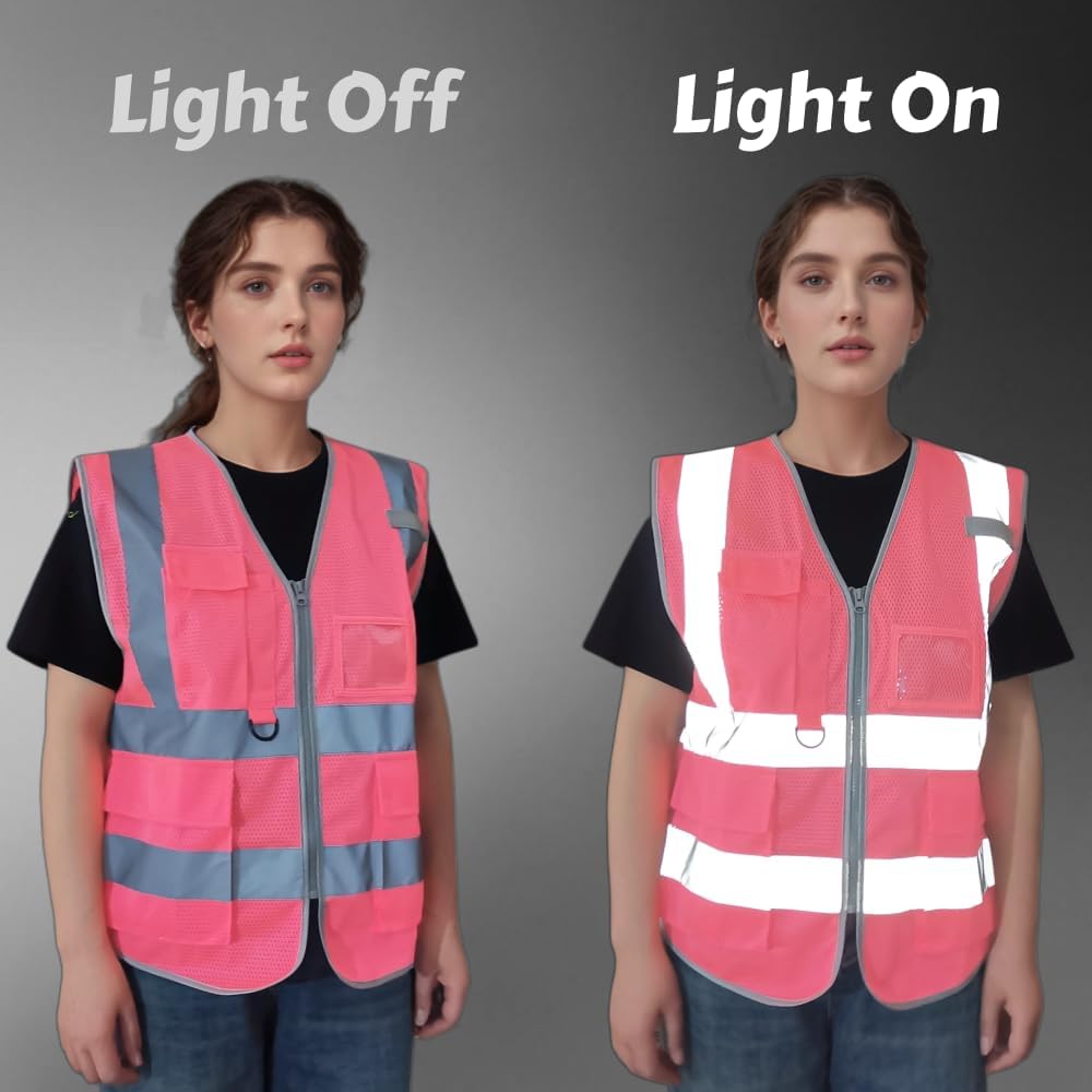 Chaleco seguridad reflectante Hi Vis para carretera