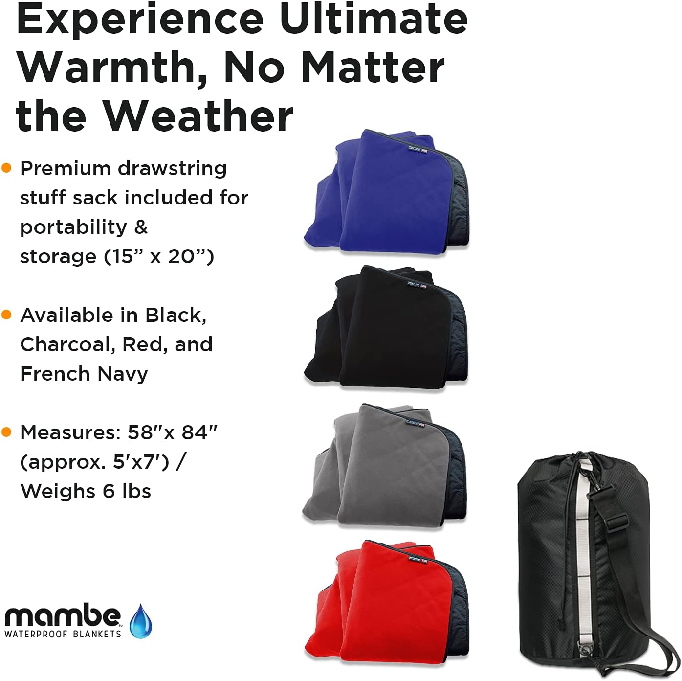 Manta exterior polar impermeable resistente al viento