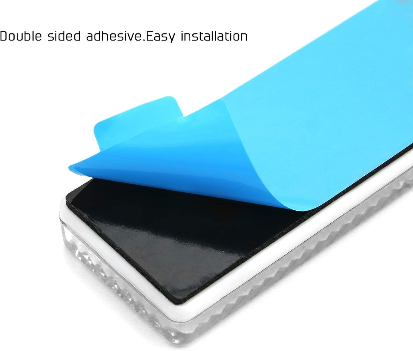 Reflector adhesivo rectangular para camión autobús 2.99x0.87pulg