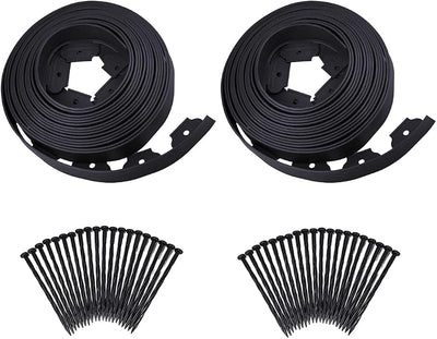 Kit bordes jardín 80ft2 pulg 100 picos espiral plástico