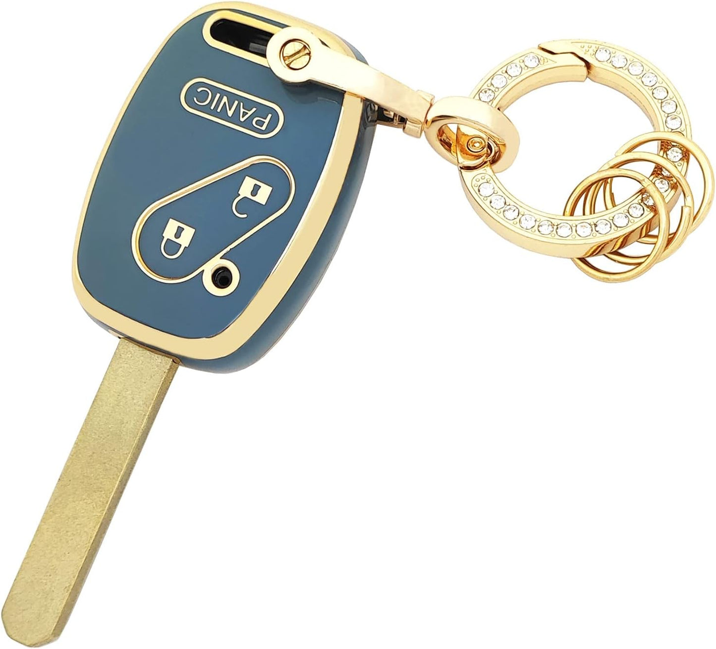 Funda llavero Honda TPU suave para llave coche azul