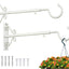 Percha ajustable para comederos pájaros 16-24" ganchos pared