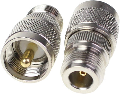Adaptador N hembra a PL259 macho pack 3
