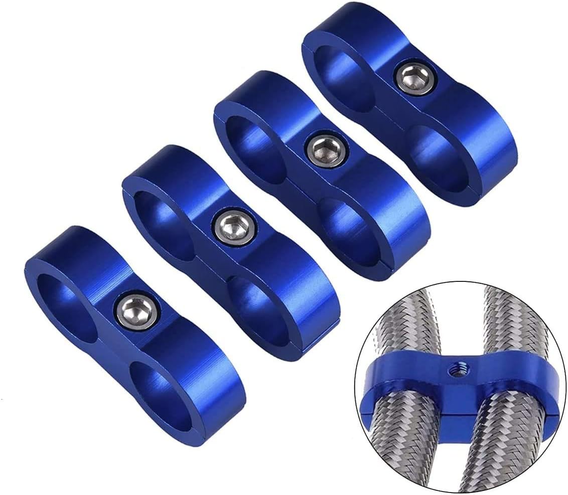 Abrazadera separadora manguera 6AN aluminio 3/8
