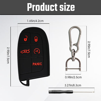 Funda silicona llavero 5 botones Dodge Charger