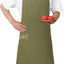 Delantal algodón suave con babero ajustable unisex