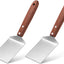 2 Espátulas Brownie Acero Inox Mango Madera 2.5x8.2pulg