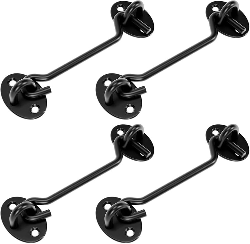 Pestillo privacidad puerta corredera 5" negra set 4