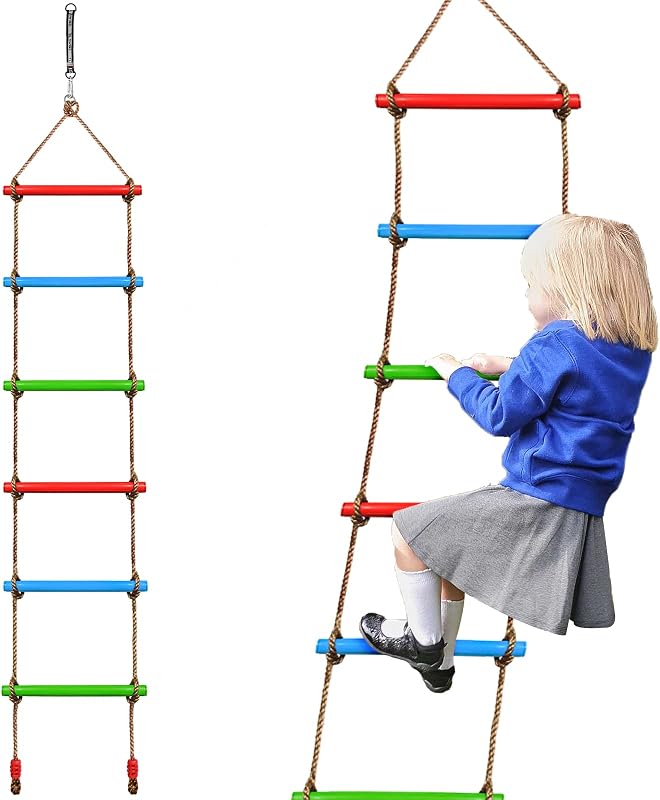 Escalera cuerda para niños 6.6ft set interior y exterior