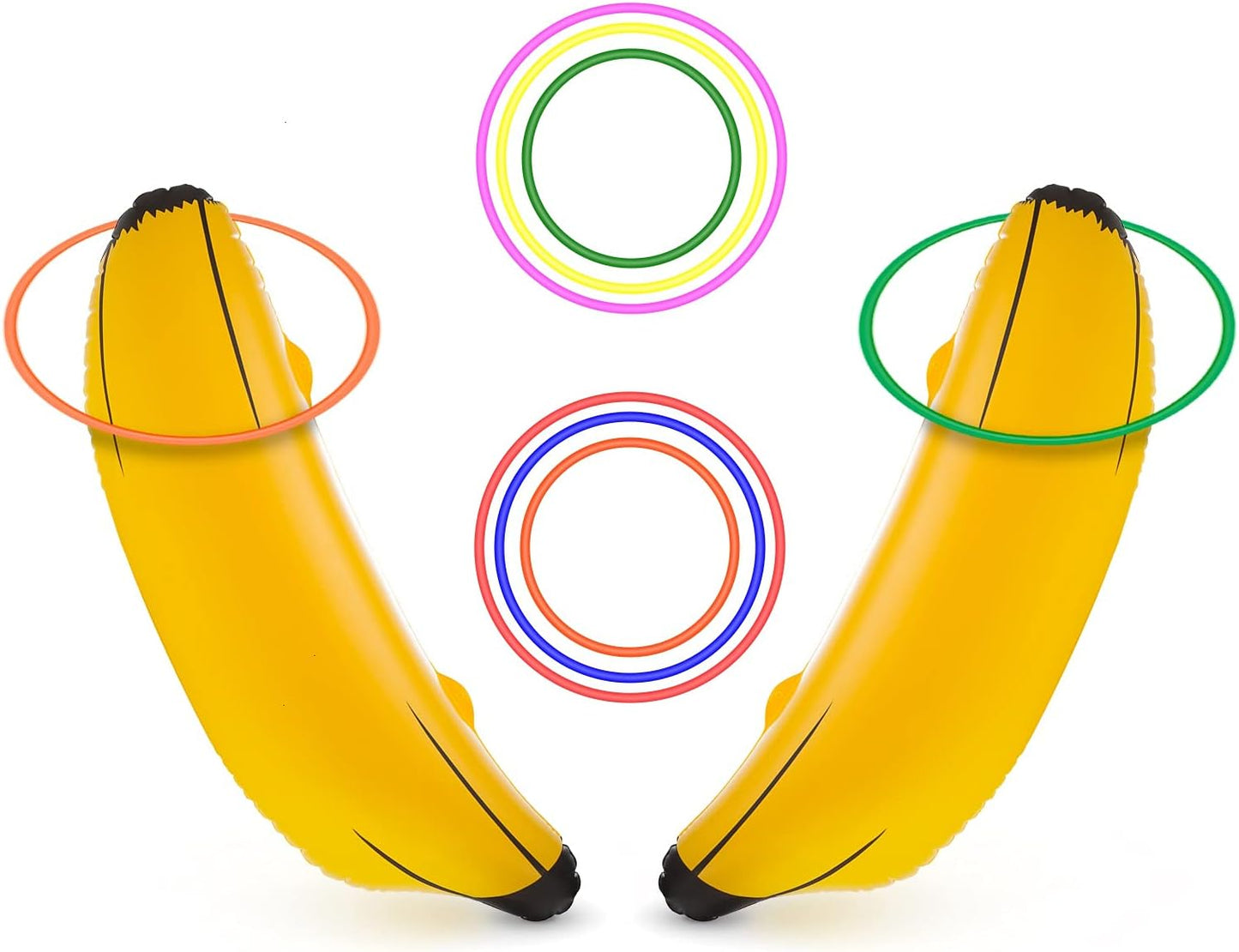 Juego inflable anillos plátano 26pulg despedida soltera