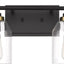 Lámpara baño 2 luces aplique negro dorado vidrio