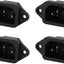 Toma corriente IEC320 C14 cobre 250V 10A 3pines set 4