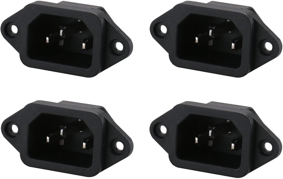 Toma corriente IEC320 C14 cobre 250V 10A 3pines set 4