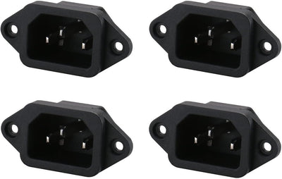 Toma corriente IEC320 C14 cobre 250V 10A 3pines set 4