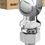 Bola enganche remolque cromada 2-5/16" ajuste universal gris