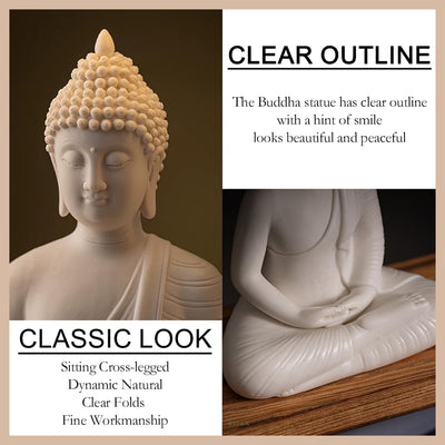 Estatua Buda Shakyamuni 8.6pulg decoración hogar caja regalo china